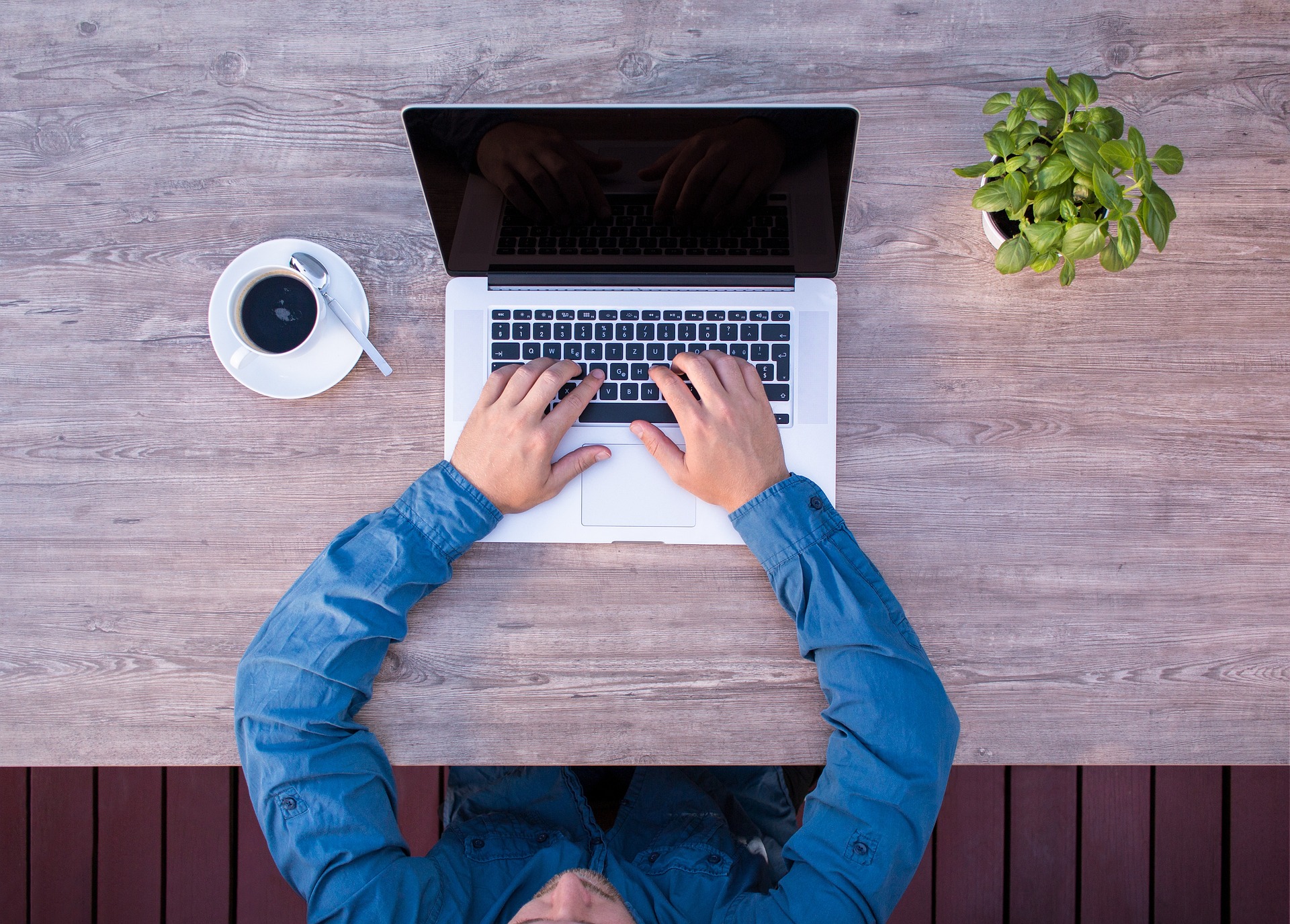 Professional web developer workspace