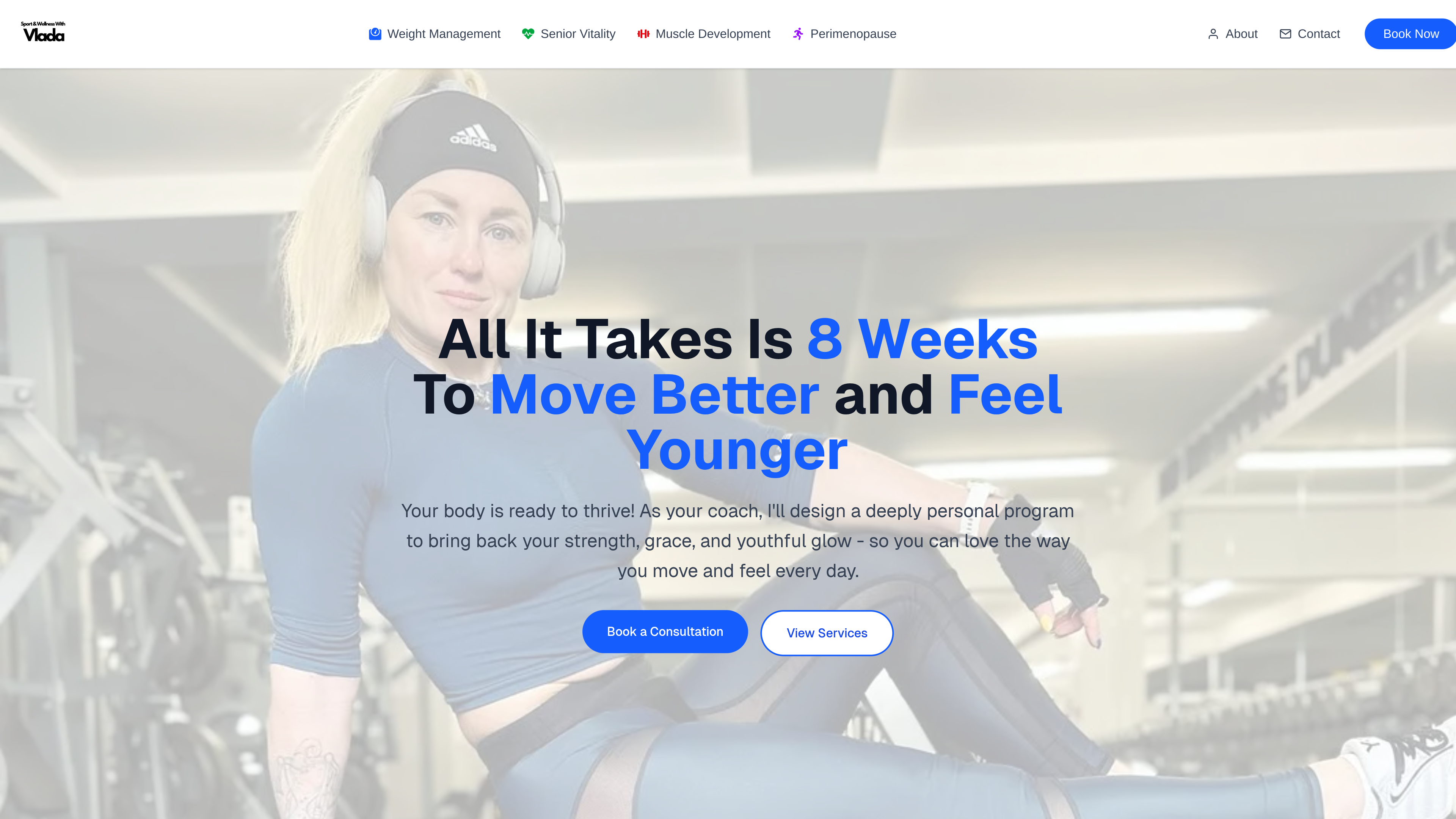 Vlada Sport and Wellness Website